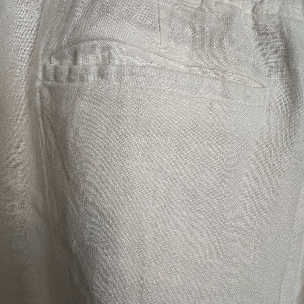 Athleta White Linen Trousers - Picture 2 of 5